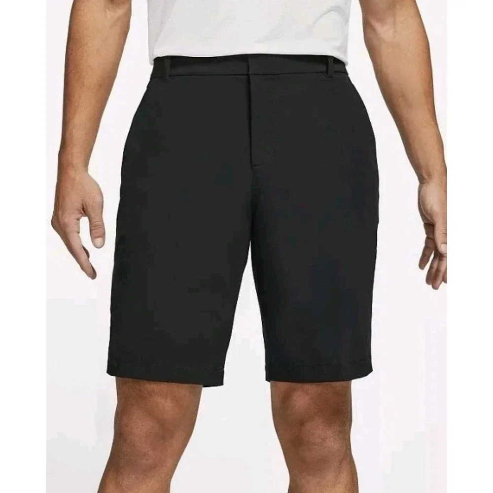 Nike Golf Dri-FIT Mens Black Flat Front Performance Shorts Size 36‎